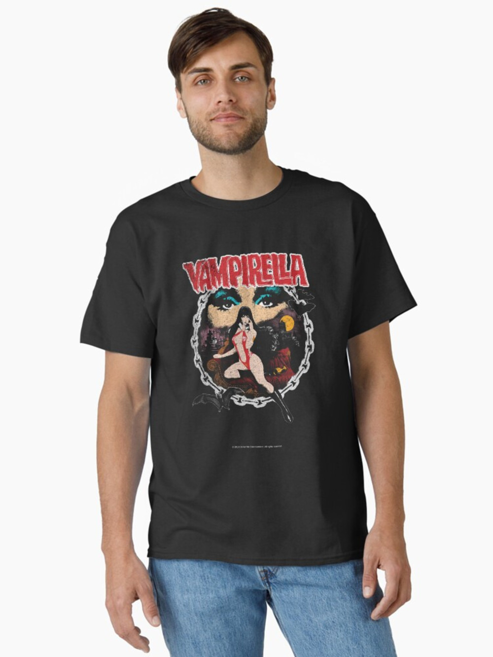 Vampirella Style Design Classic T Shirt Black